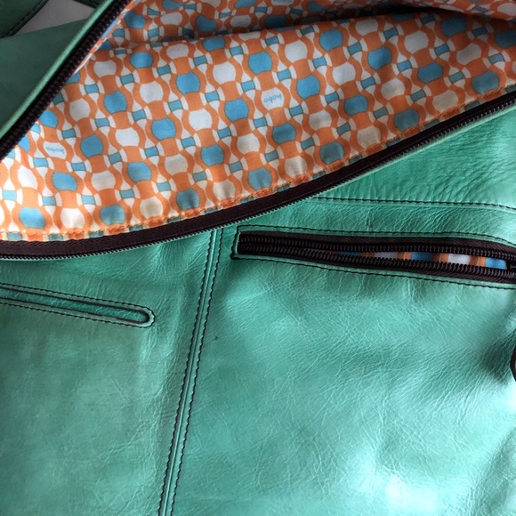 HOBO Handbags - Hobo crossbody green leather purse